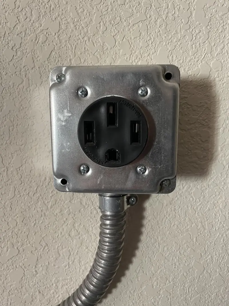 NEMA 14-50 outlet installed for Smart Home Electrical in Mount Dora